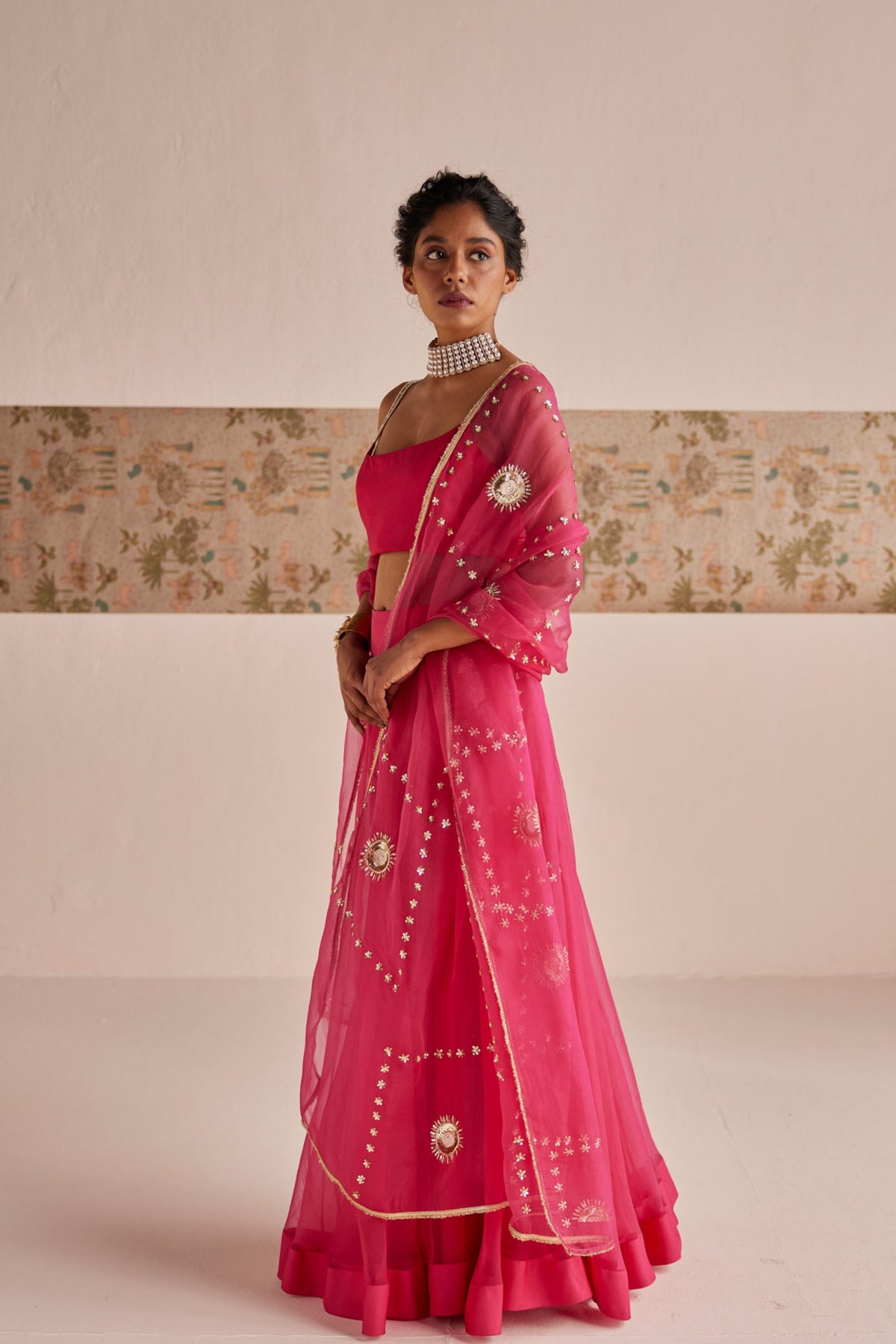 Fuchsia Lehenga Set