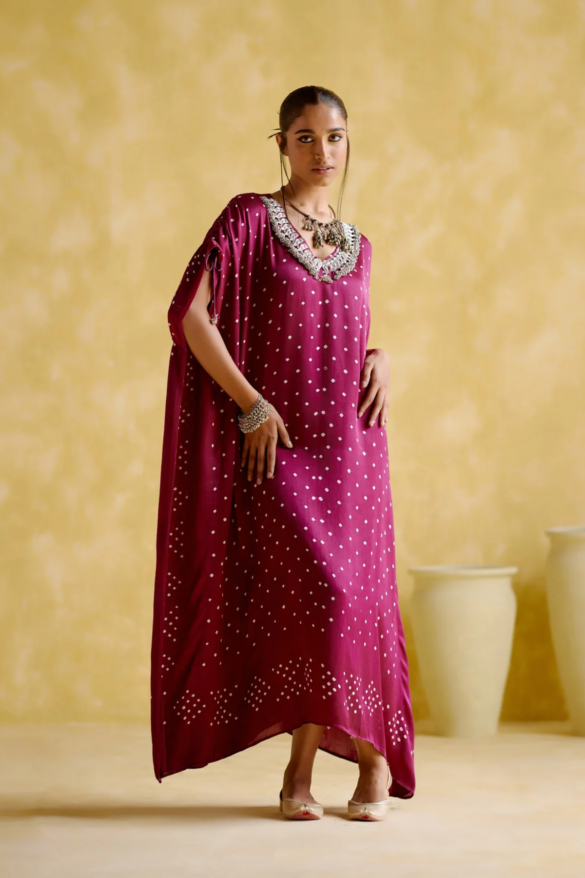 Dakshayani Purple Kaftan