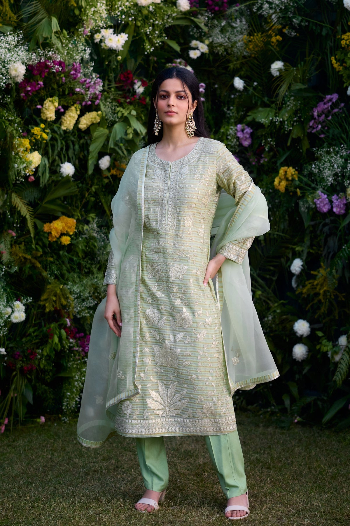 Mist Jade Green Kurta Set