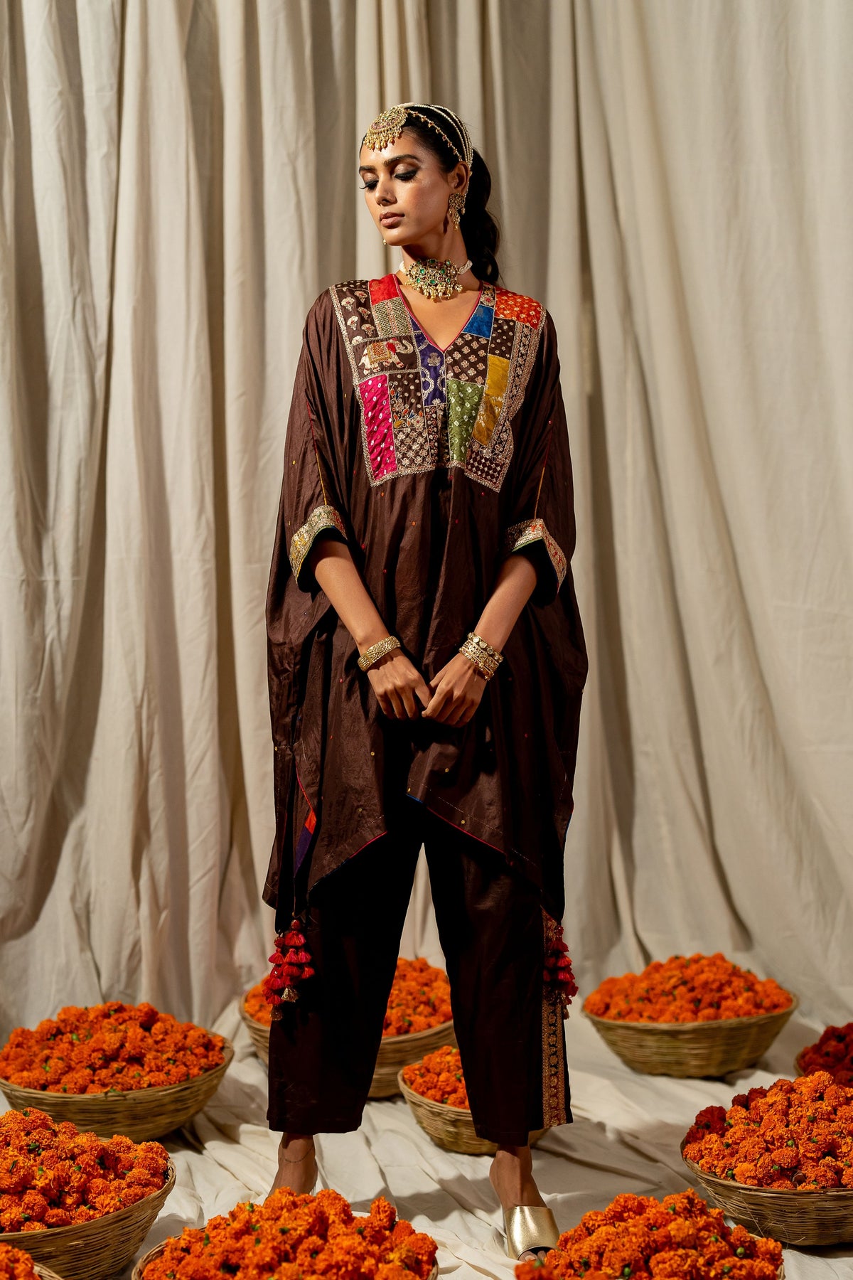 Raat Kaftan With Pant Set