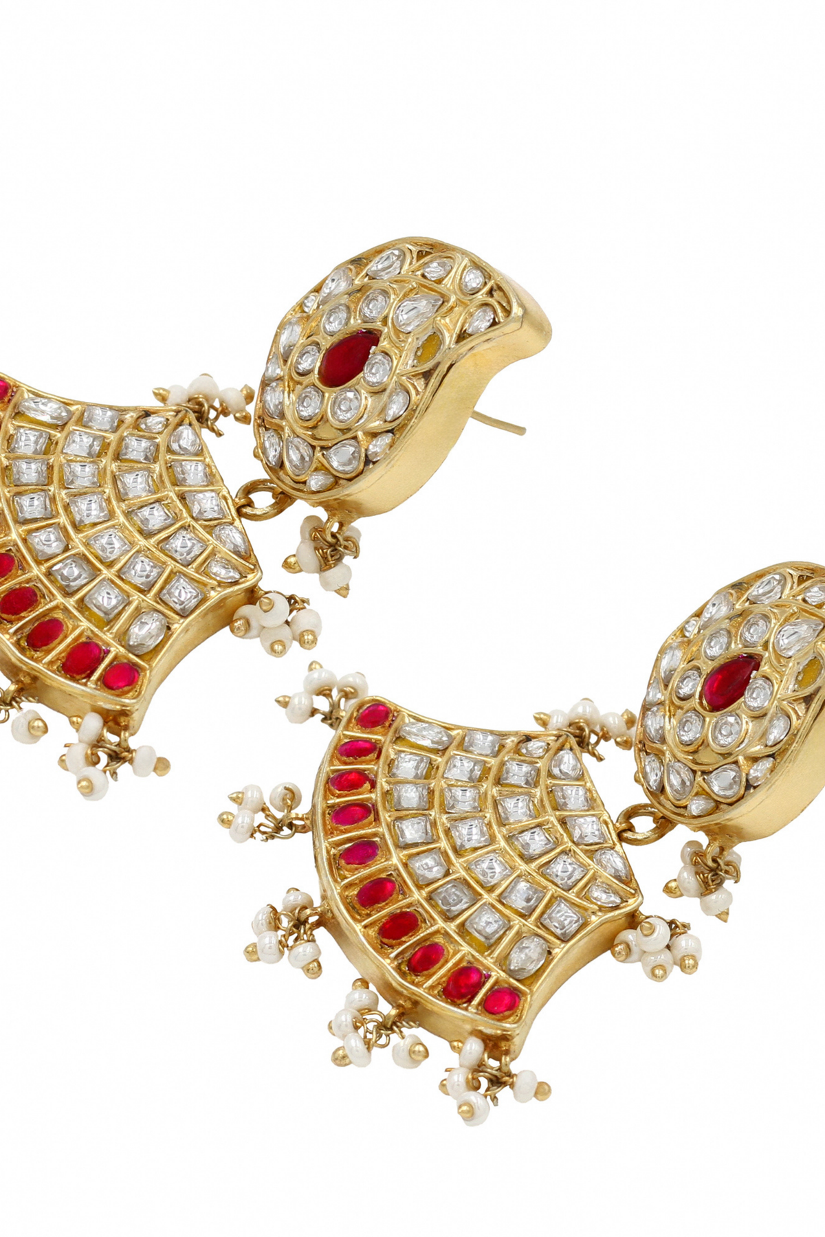 Gilded Grace Kundan Earrings.