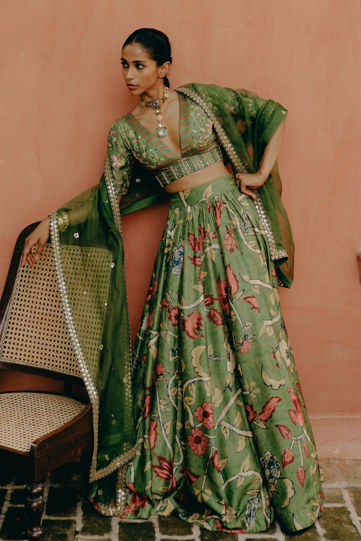 Jade Green Lehenga Set