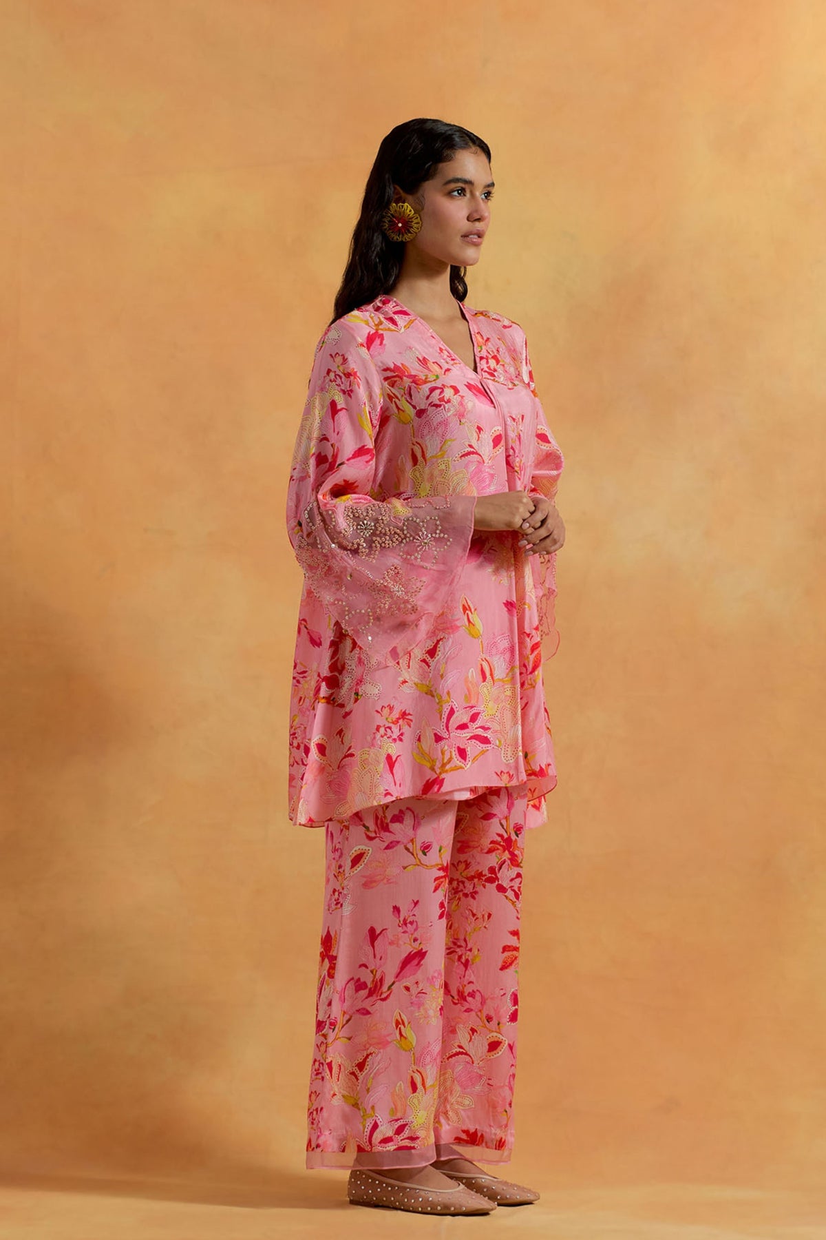 Peach Magnolia Co-ord Set