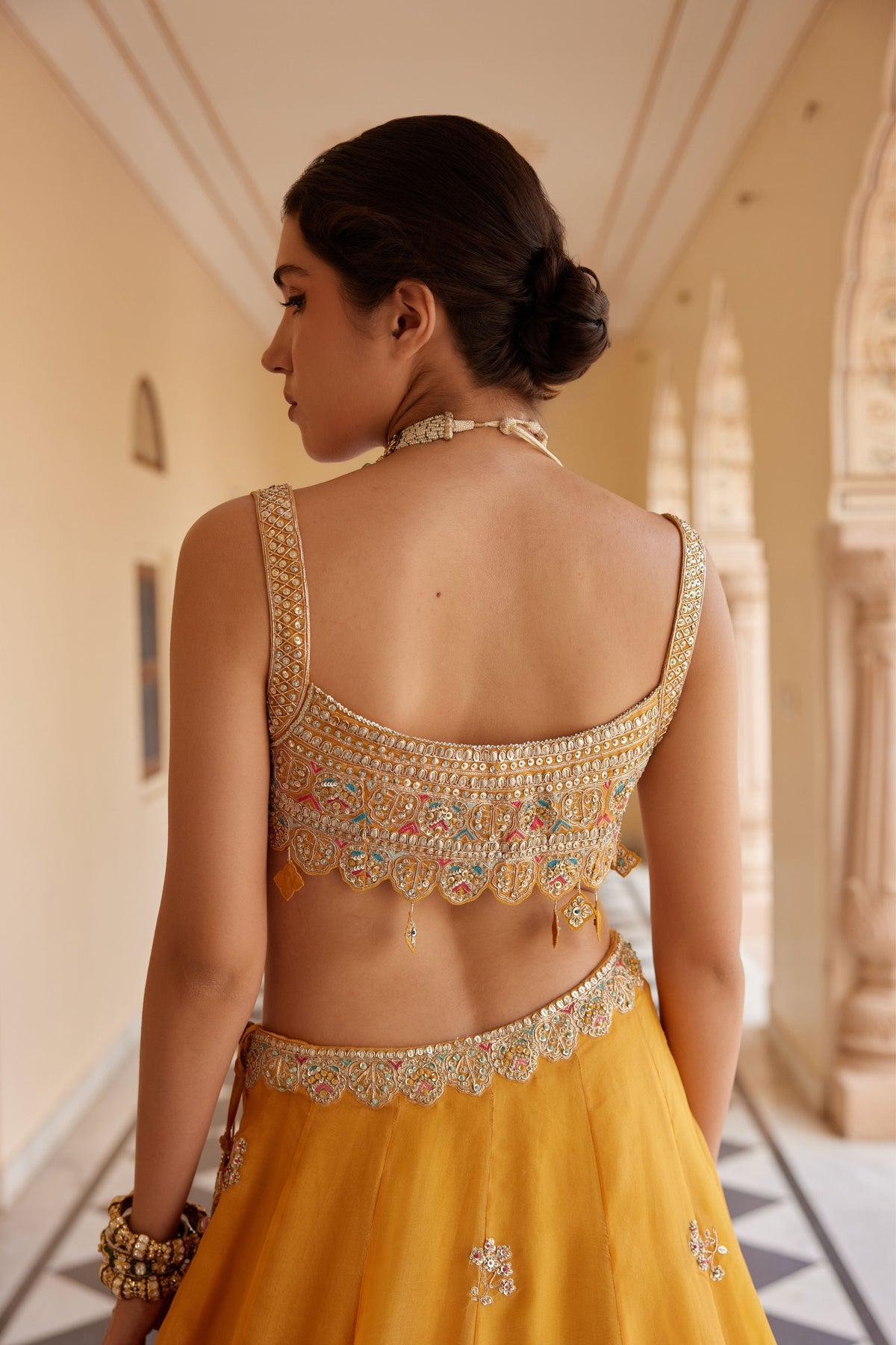 Orange Peel Lehenga