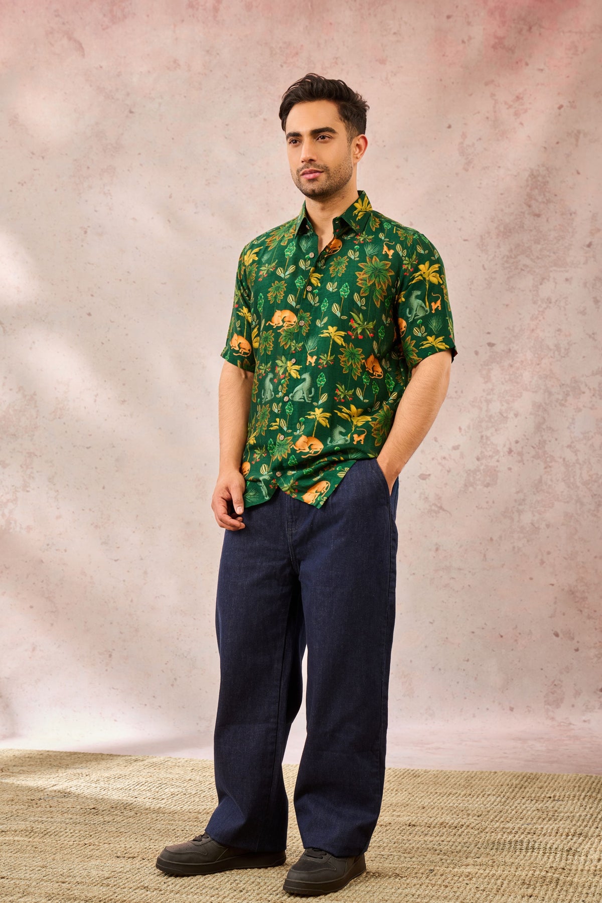 Green Tropical Rhapsody Shirt