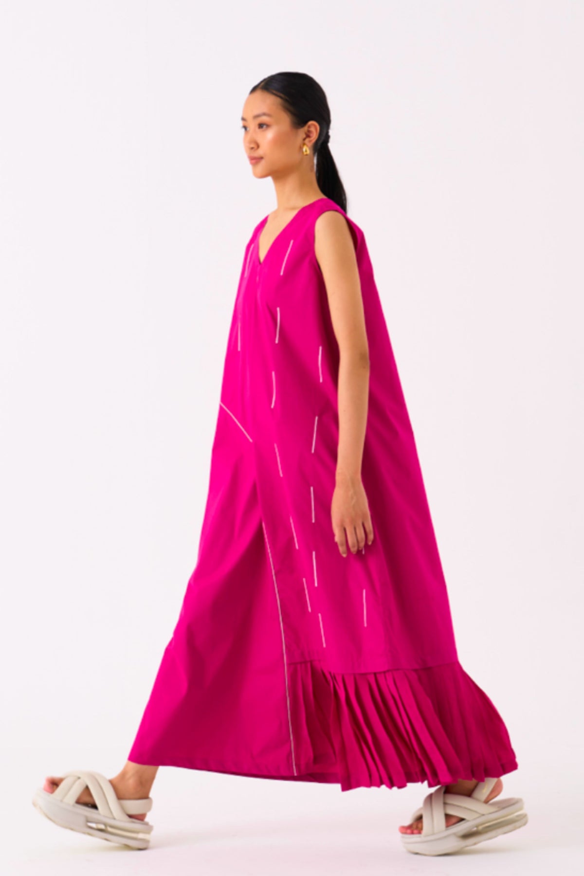 Raindrop Fushia Dress