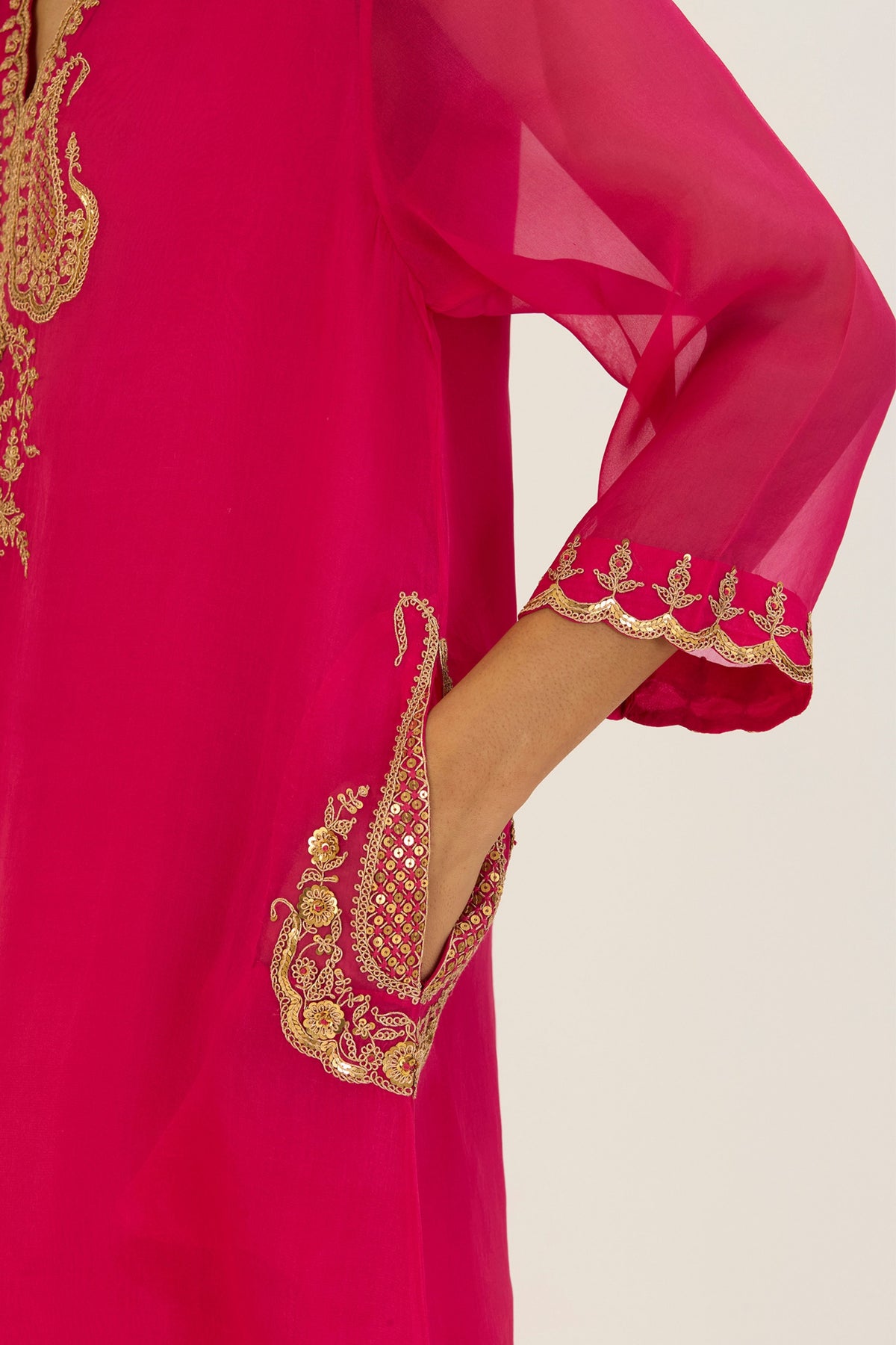 Rysa Fuschia Kurta &amp; Pants