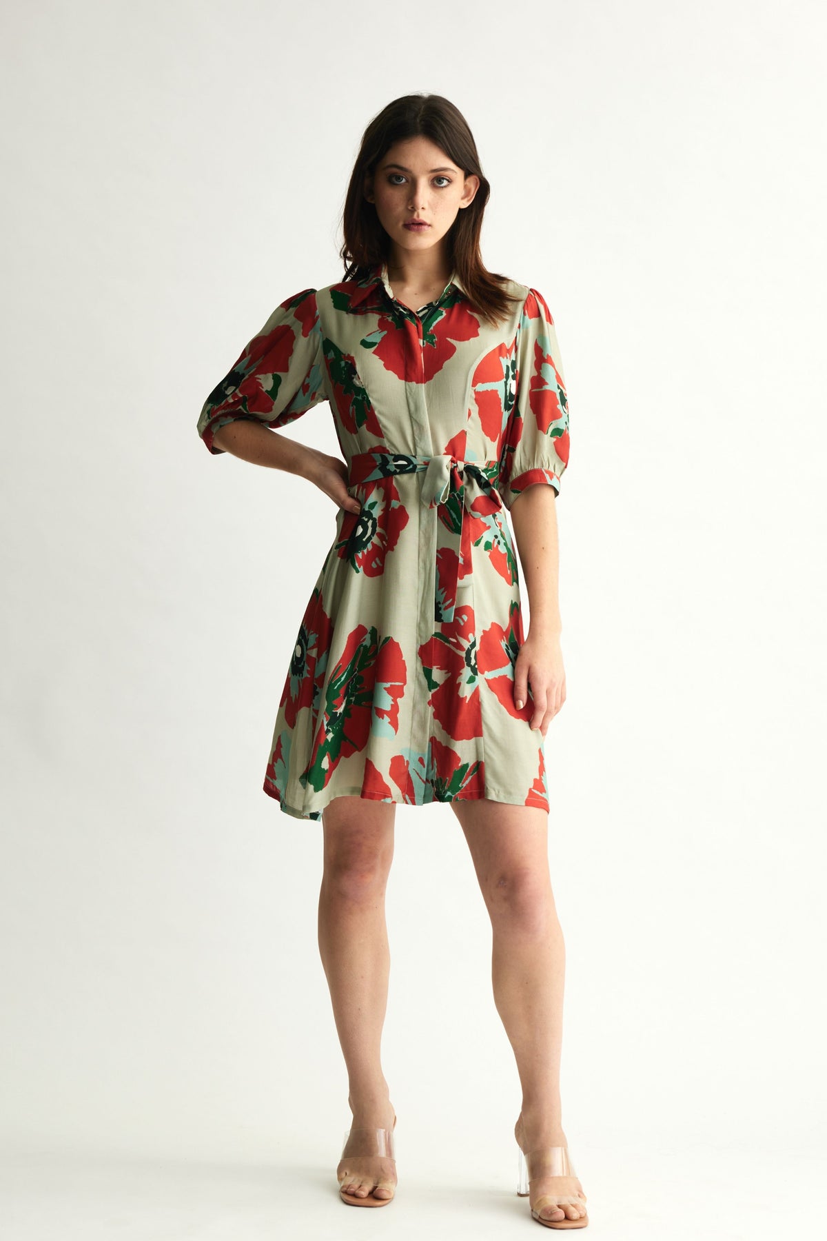 Floral Shirt Dress