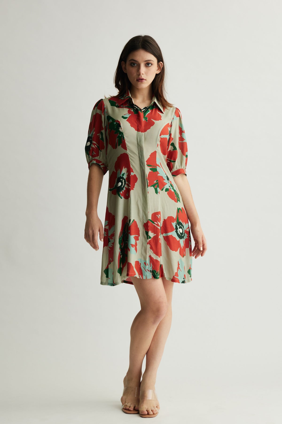 Floral Shirt Dress