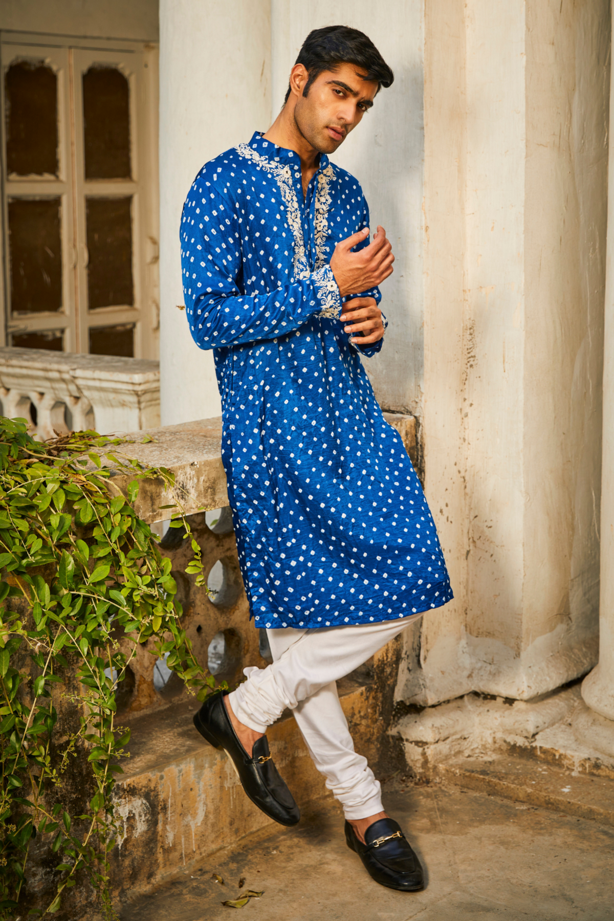 Parsi Gaara Bandhani Kurta Set