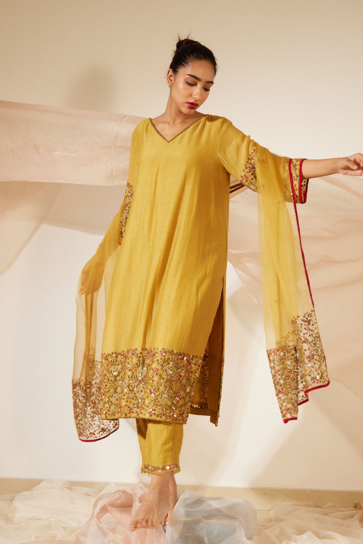 Yellow Gulaal Kurta