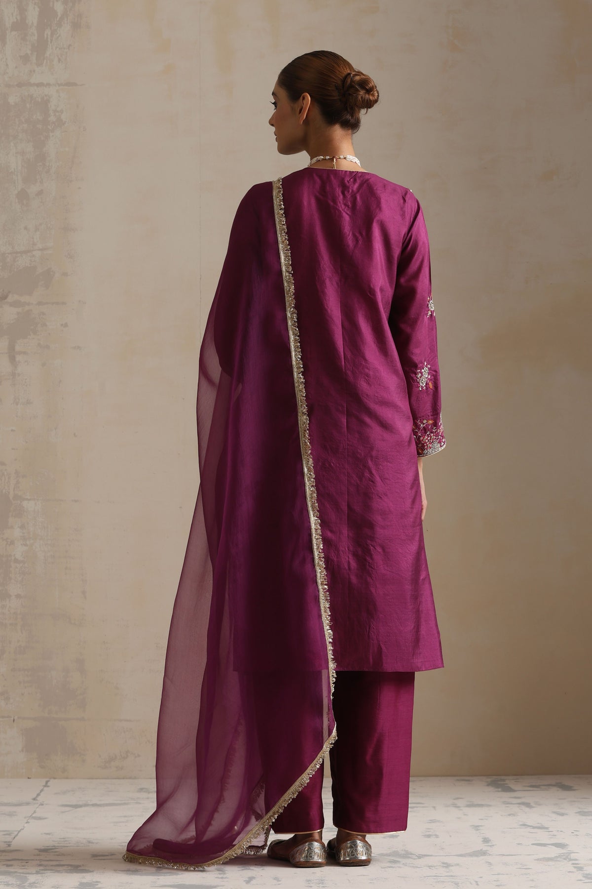 Aubergine Adya Kurta Set