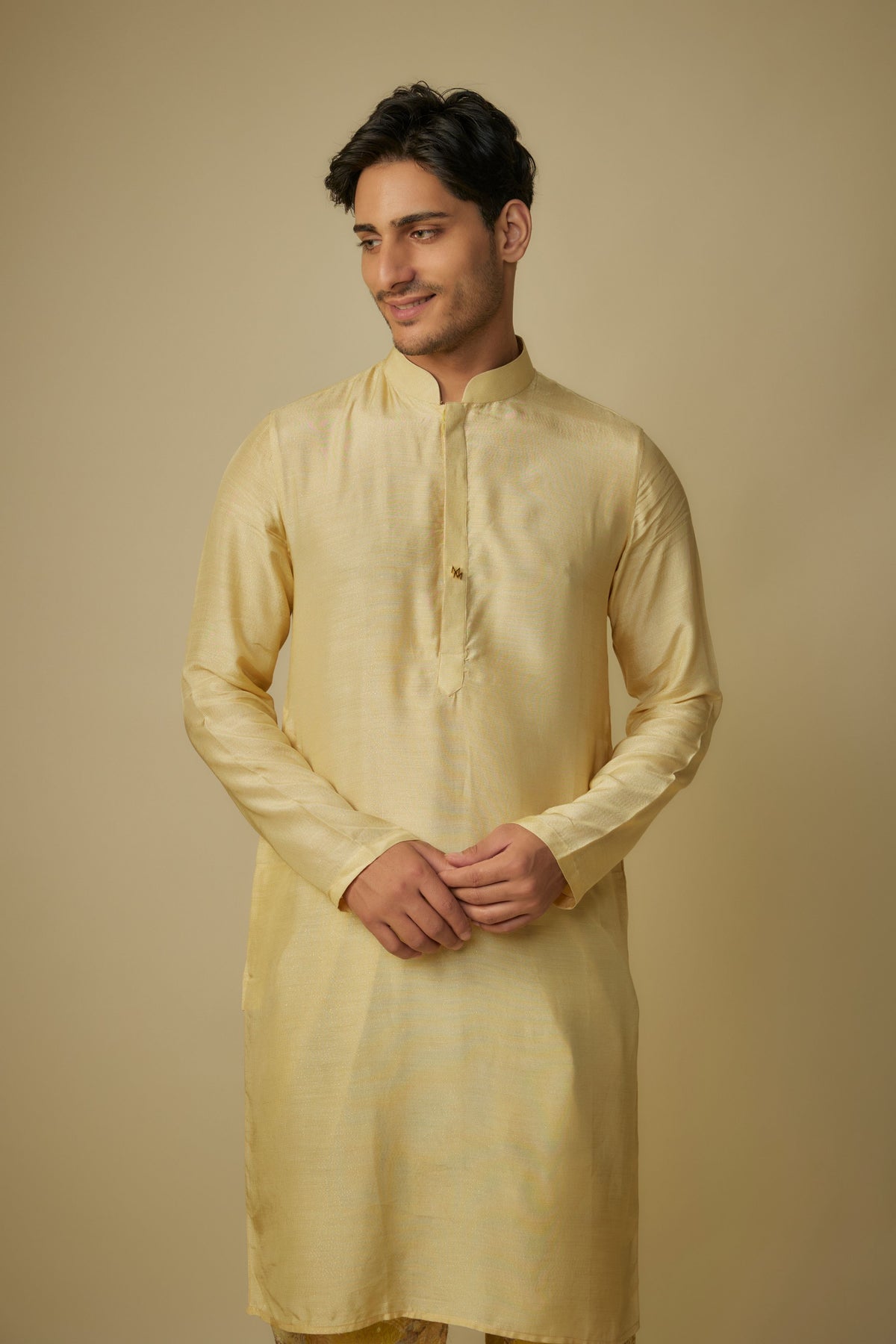 Yellow Kurta With Dhoti