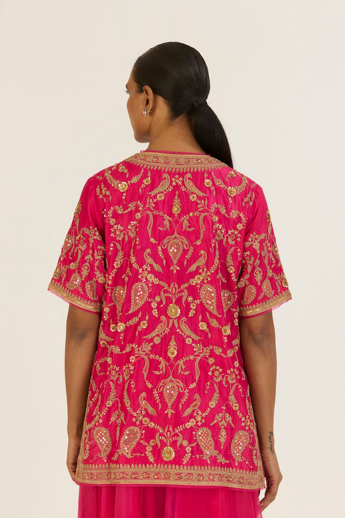 Anvi Fuschia Sharara Set