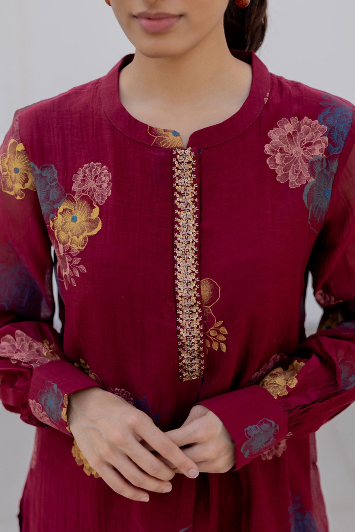 Maroon Tunic Set