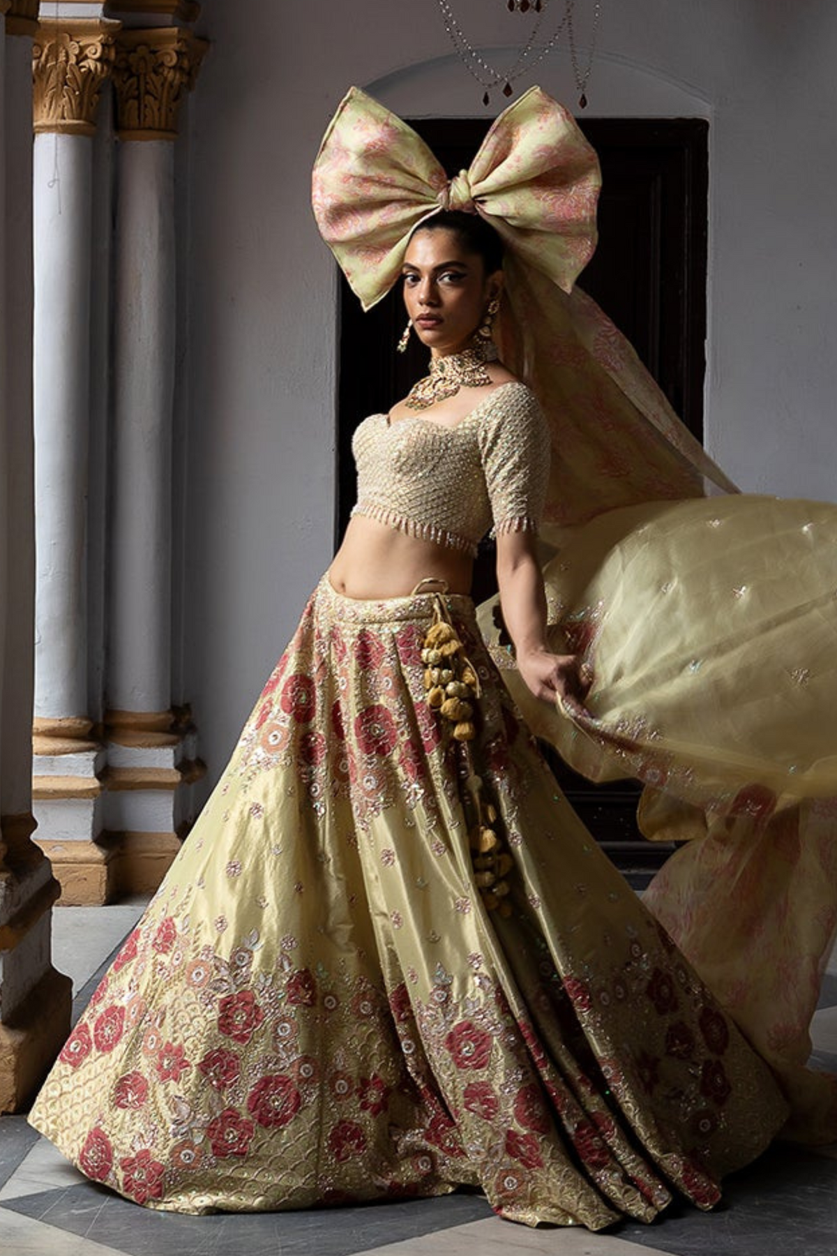 Golden Hue Bridal Lehenga