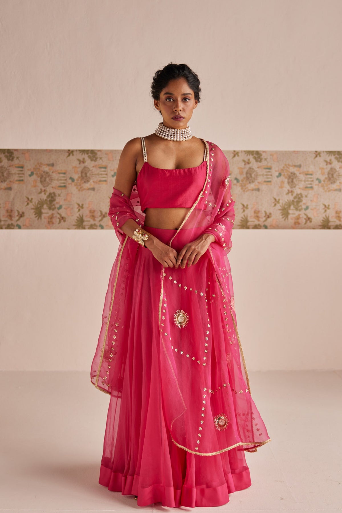 Fuchsia Lehenga Set