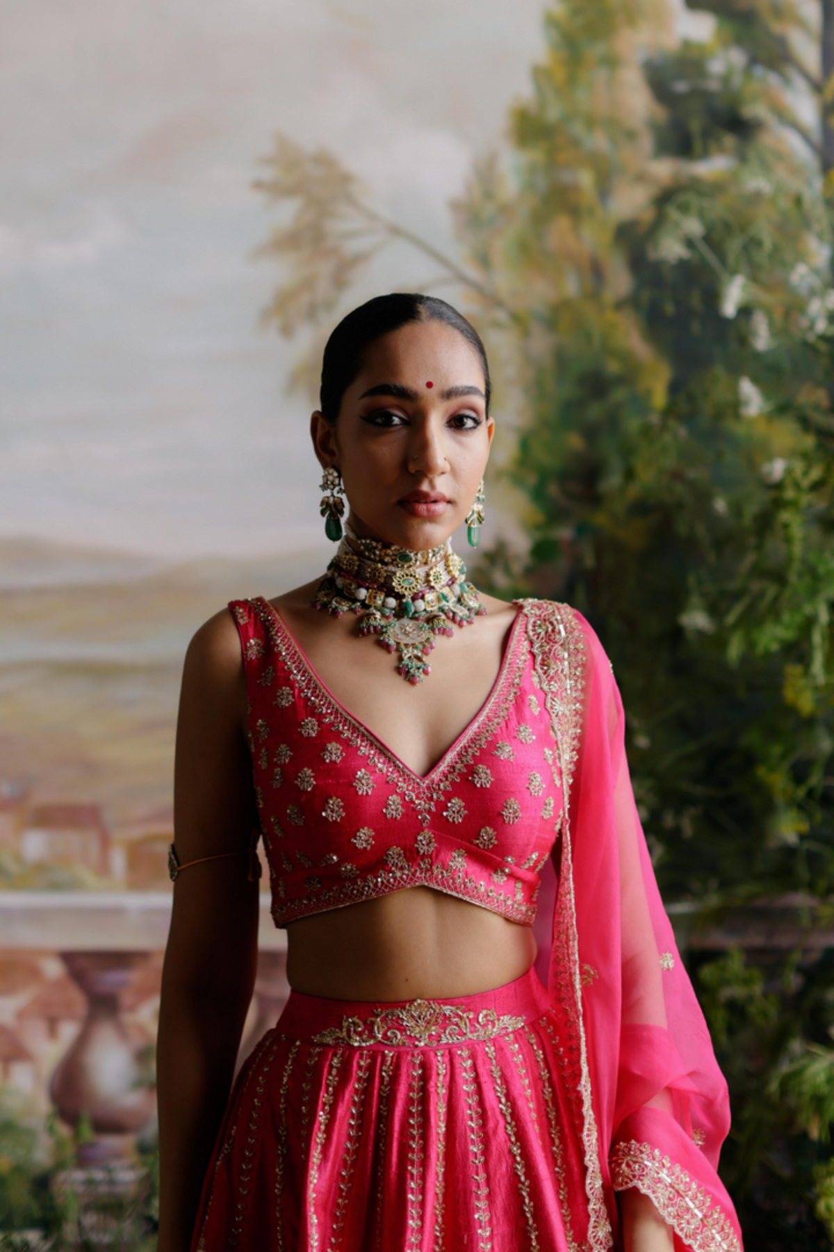 Hot Pink Lehenga Set