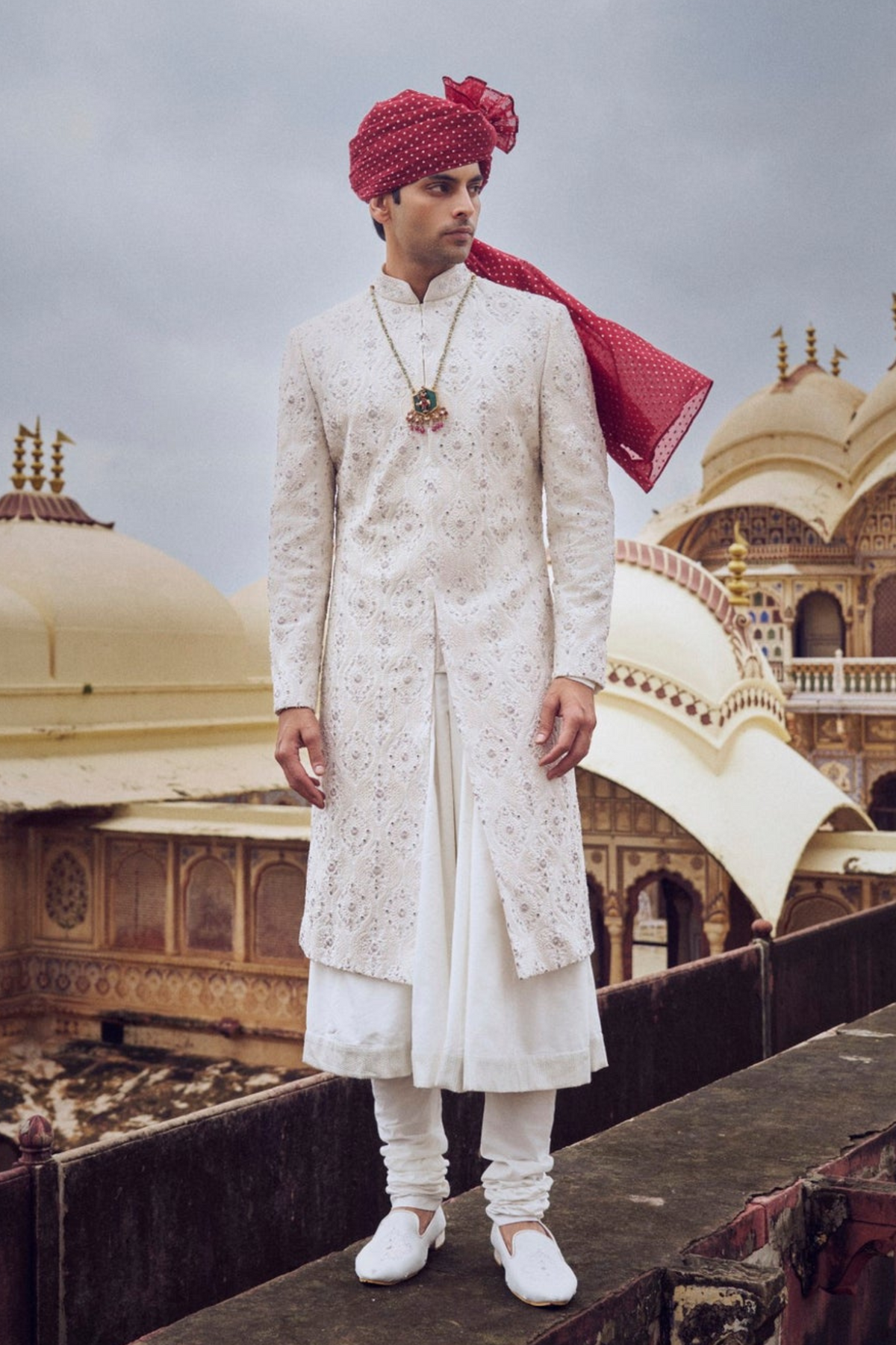 Ivory Sherwani Set