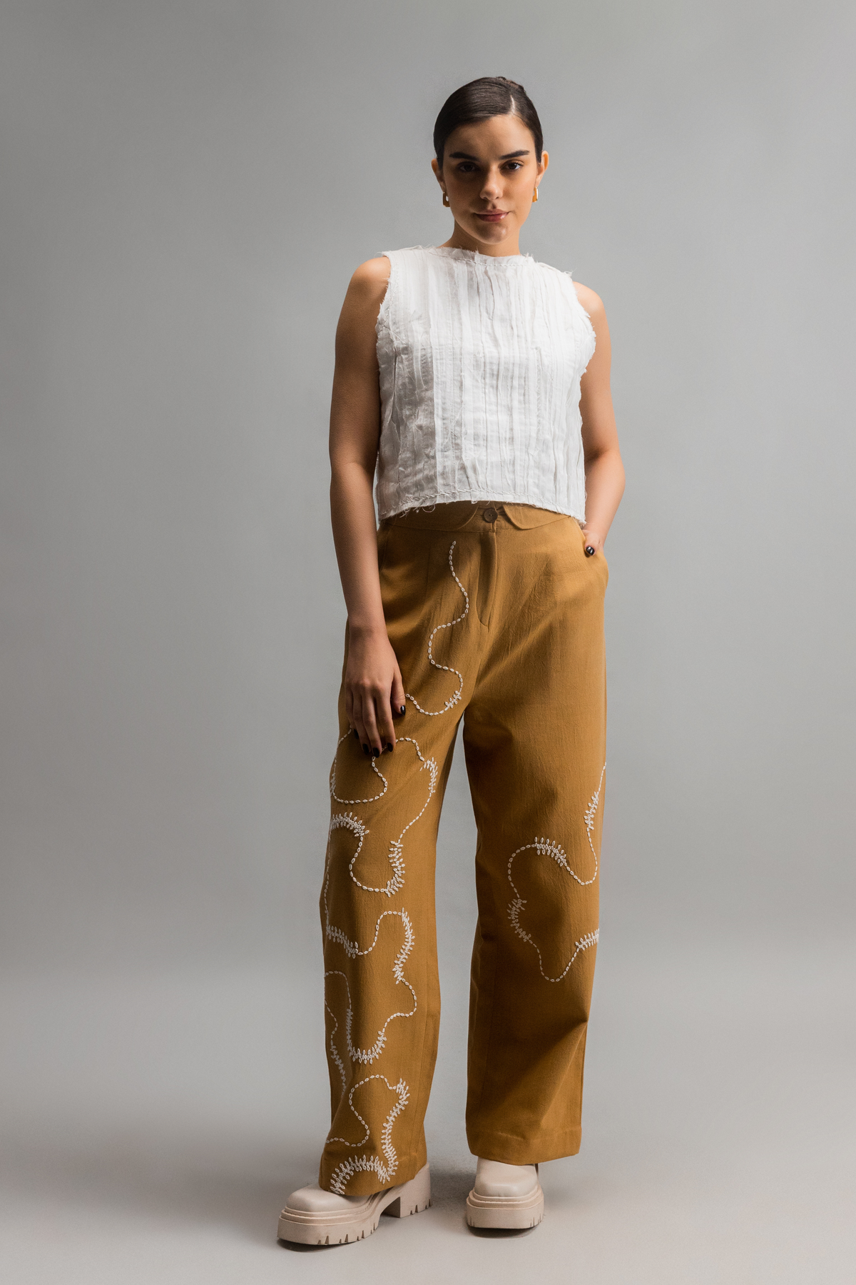 White Garden Pant