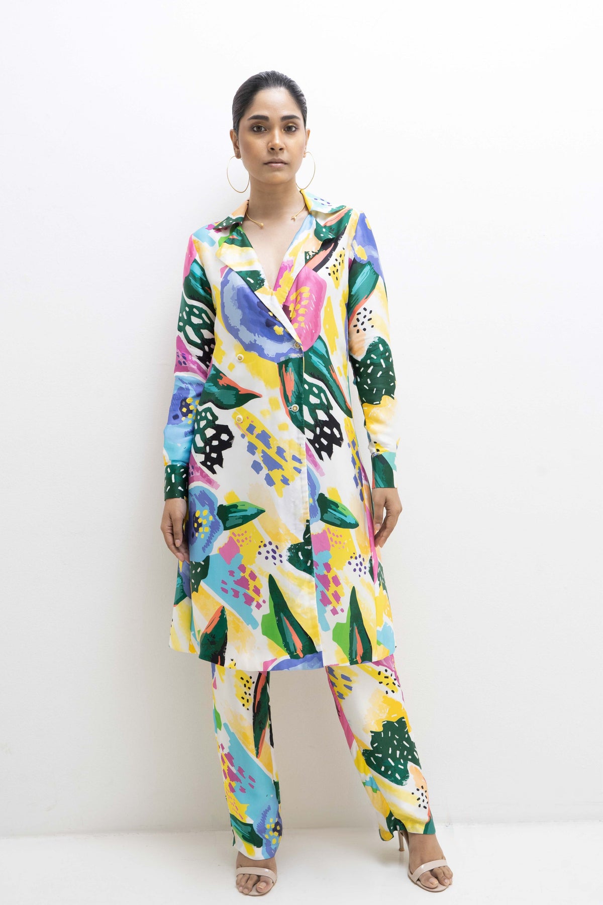 Printed Pantsuit Coord