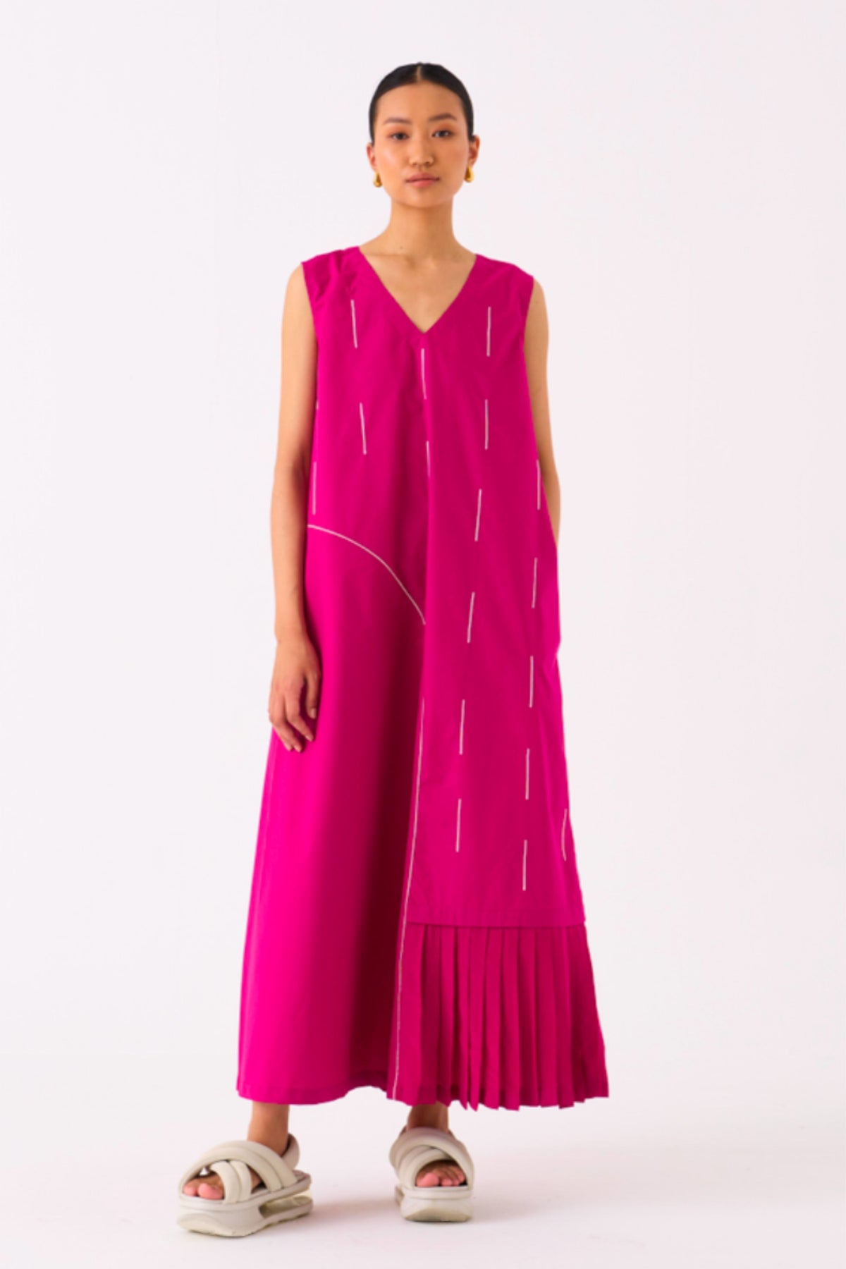 Raindrop Fushia Dress