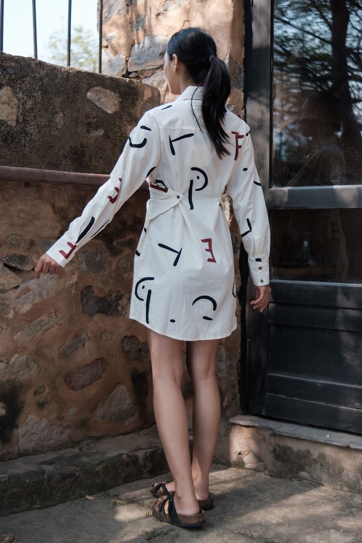 Ecru Line Seattle Shirt Dress