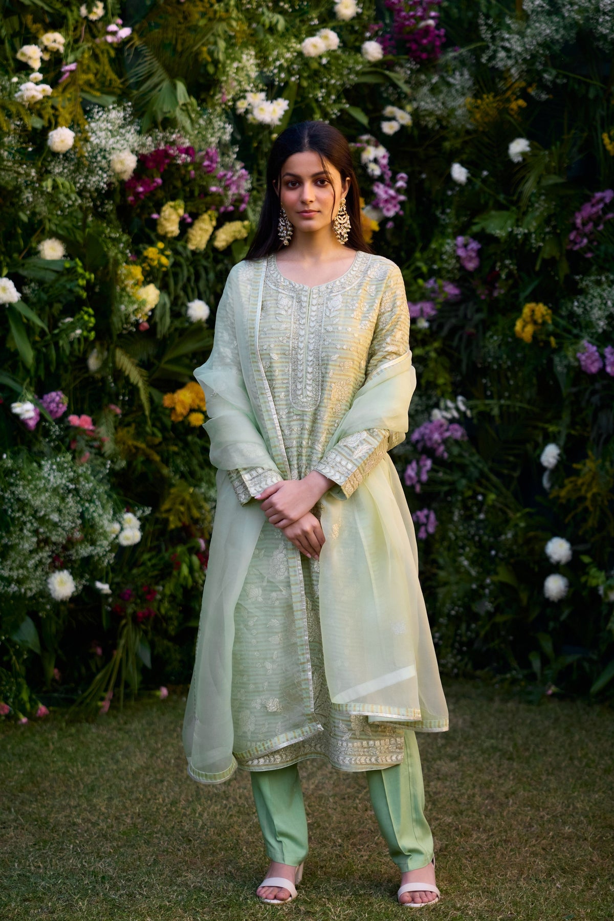 Mist Jade Green Kurta Set