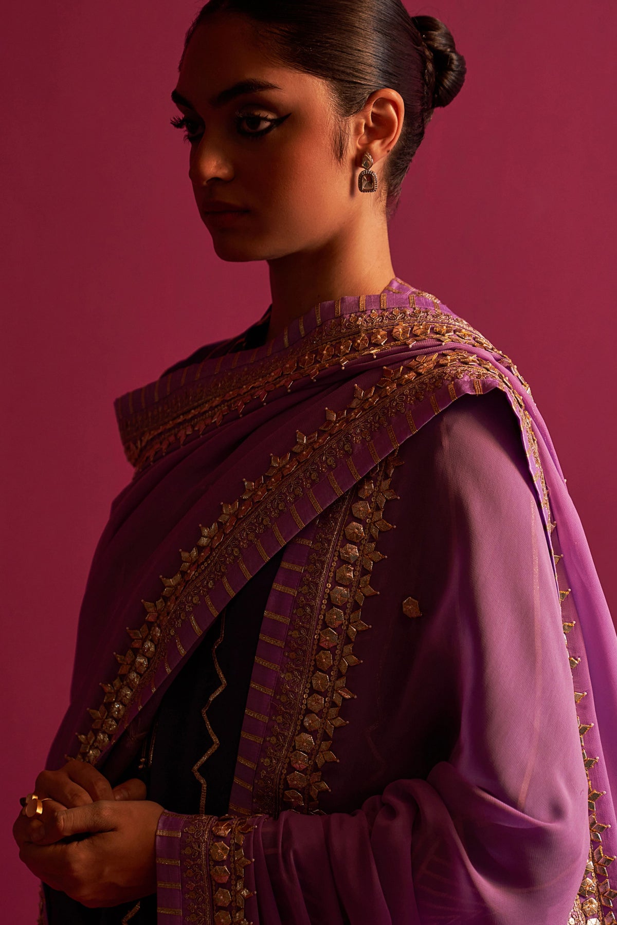 Mauve Gul Kurta Set