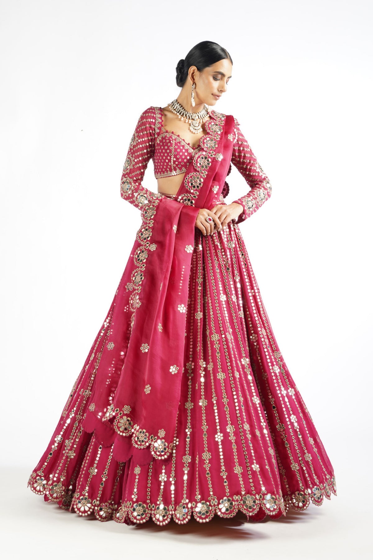 Mellow Wine Lehenga Set