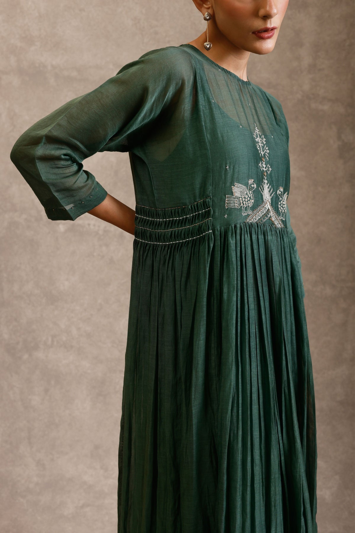 Kuhu Green Kurta Set