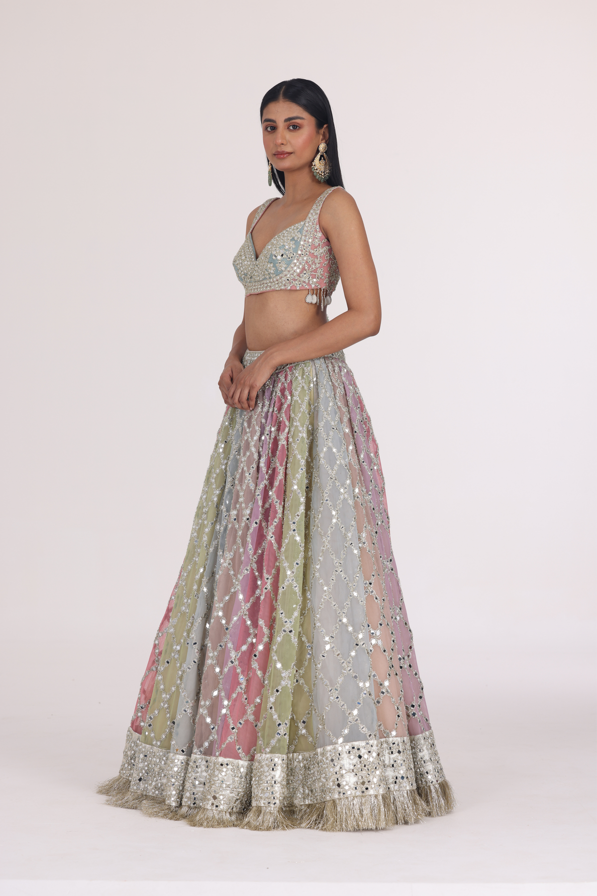 Multicolour Lehenga Set