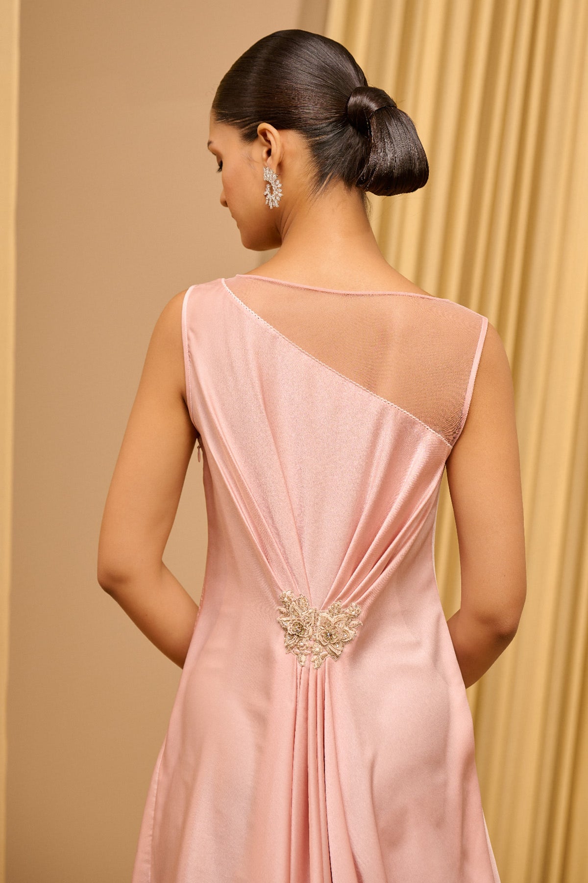 Blush Classic Drape Dress