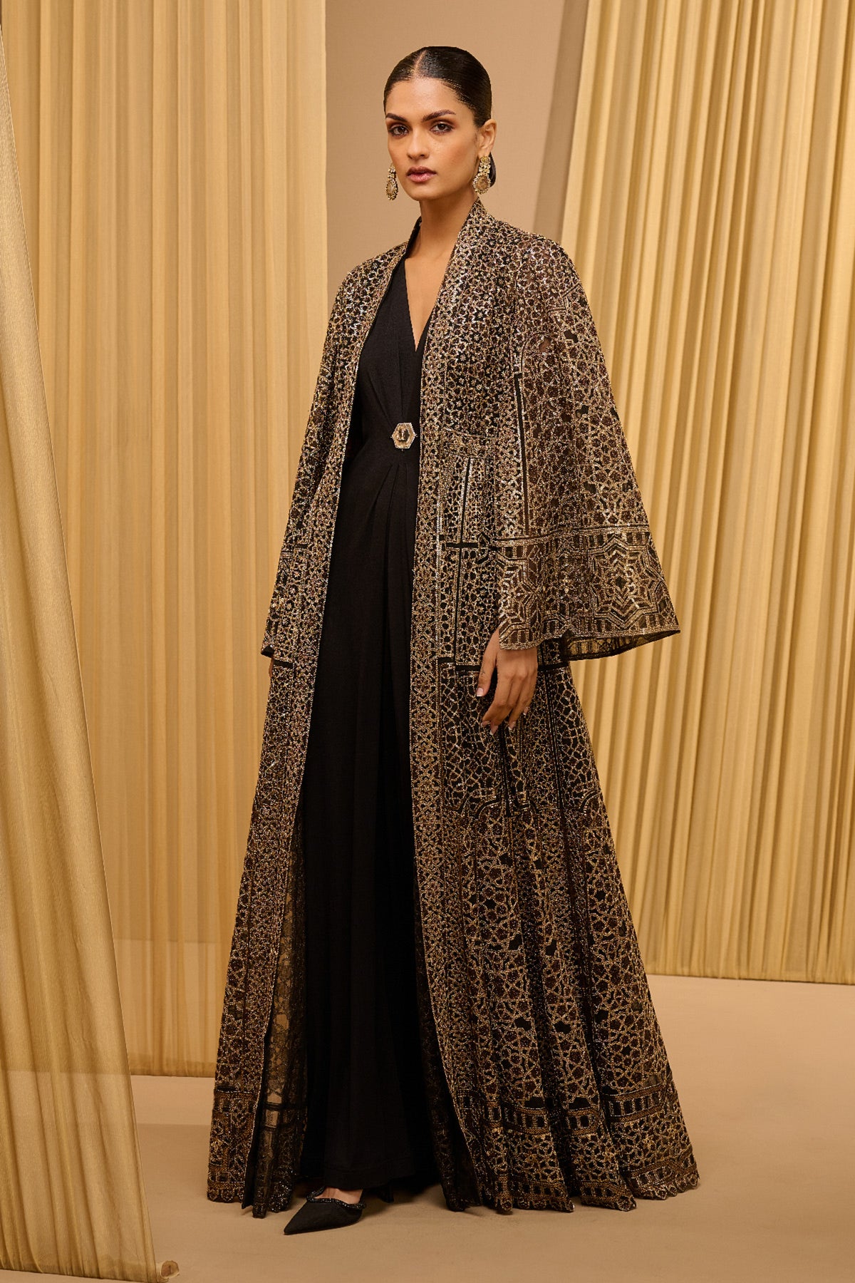 Signature Embroidered Jacket With Dress