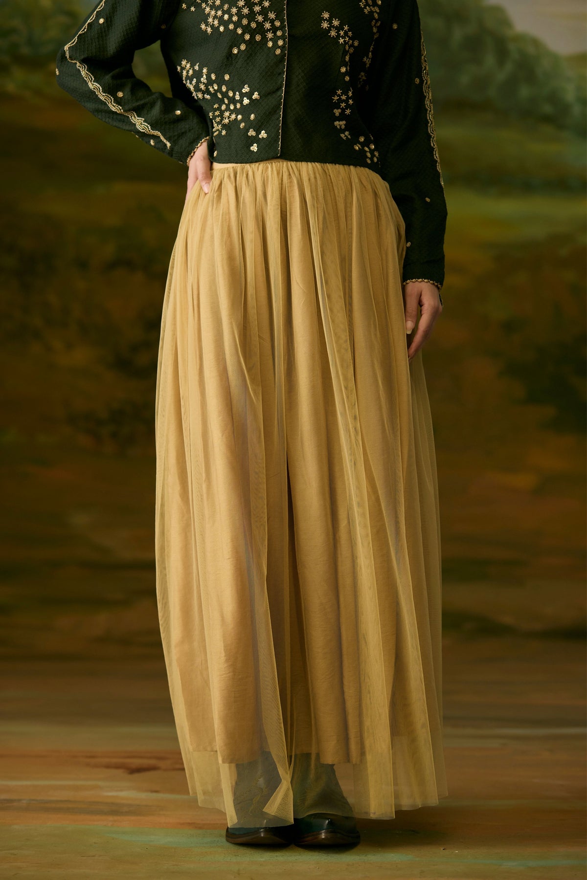 Sand Maxi Beige Skirt