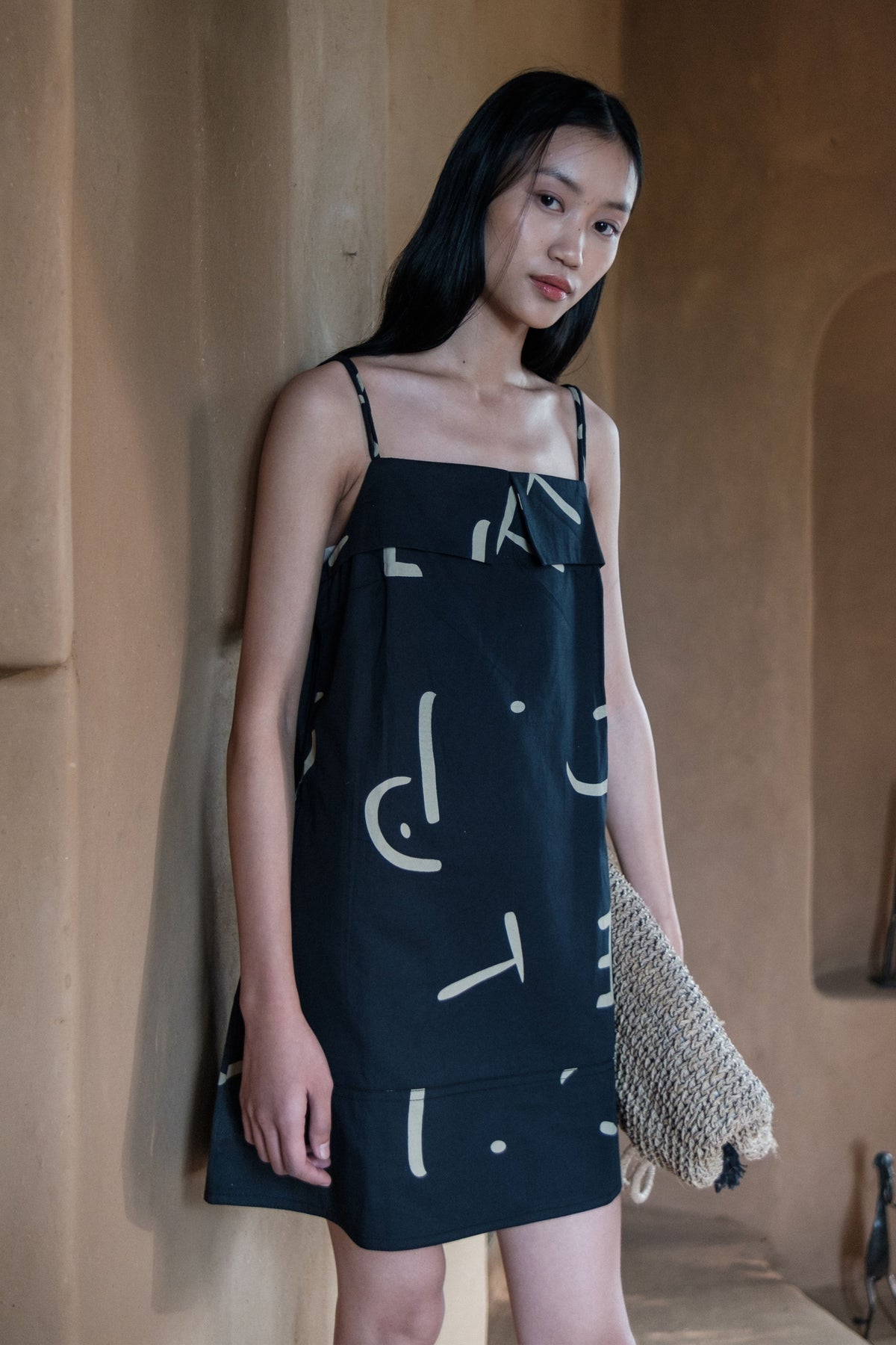 Black Line Rachel Slip Dress