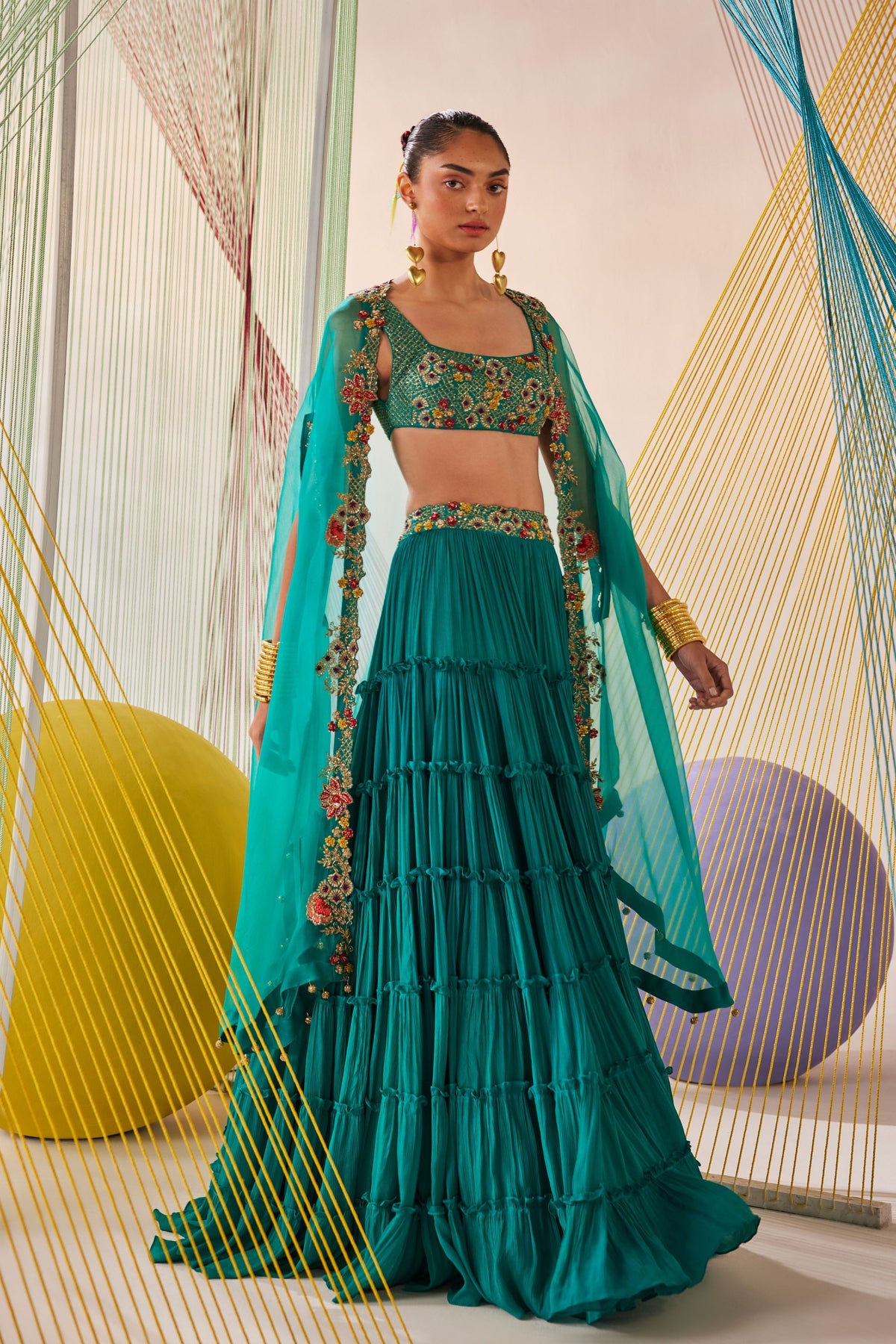 Riya Lehenga Cape Set