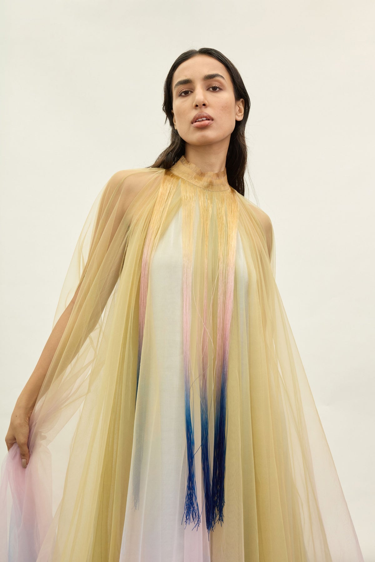 Ombre Tulle Kaftan