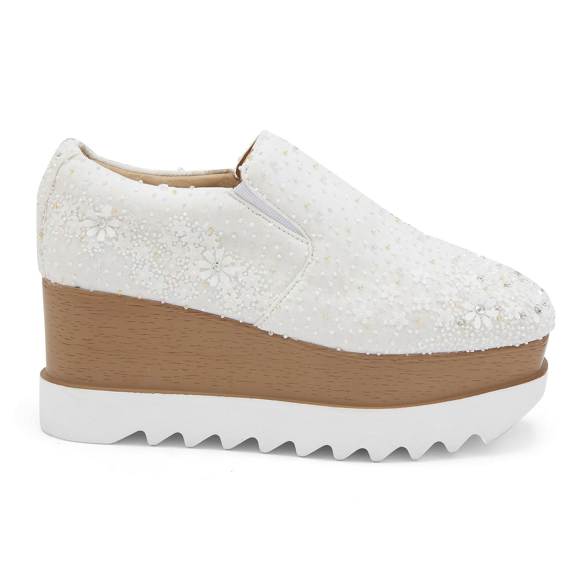 Dewdrops Wedding Wedge Sneakers