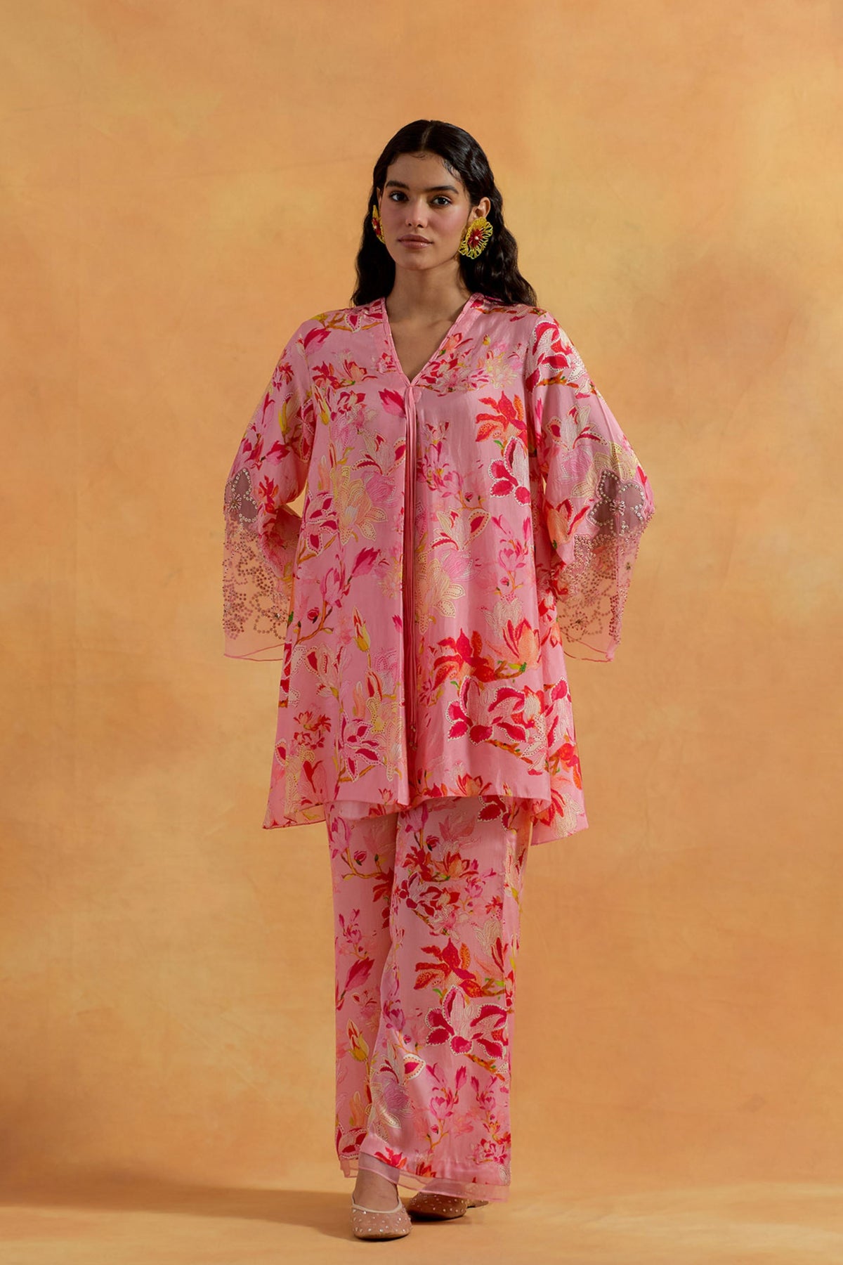 Peach Magnolia Co-ord Set