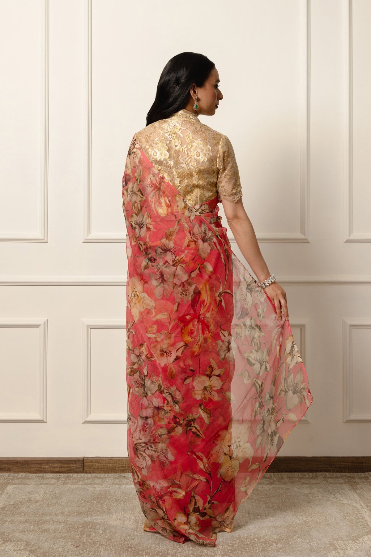 Padma Printed French Chiffon Saree