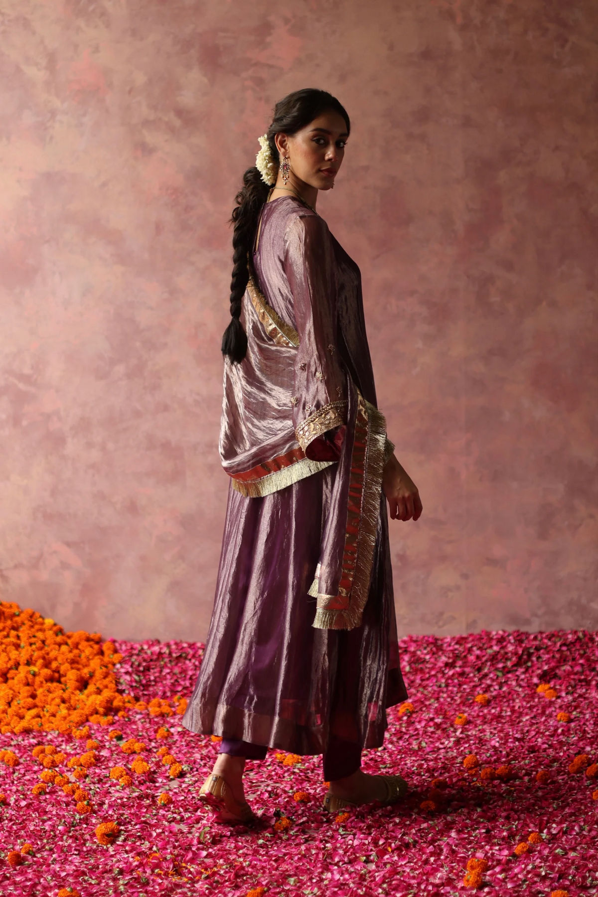 Zaahra Purple Kurta Set