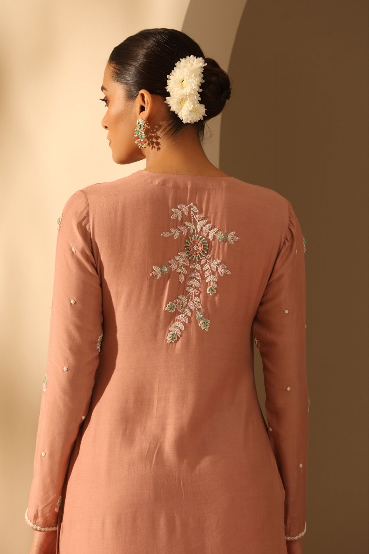 Kashvi Peach Kurta Set