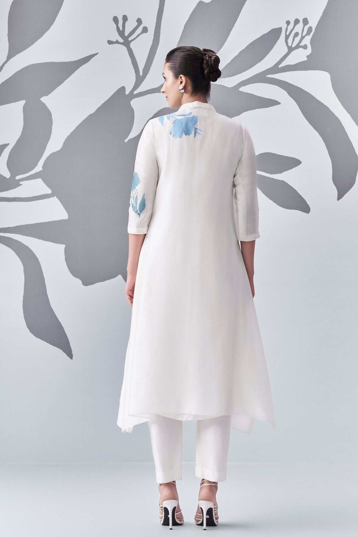 Trapezium Kurta In Ivory