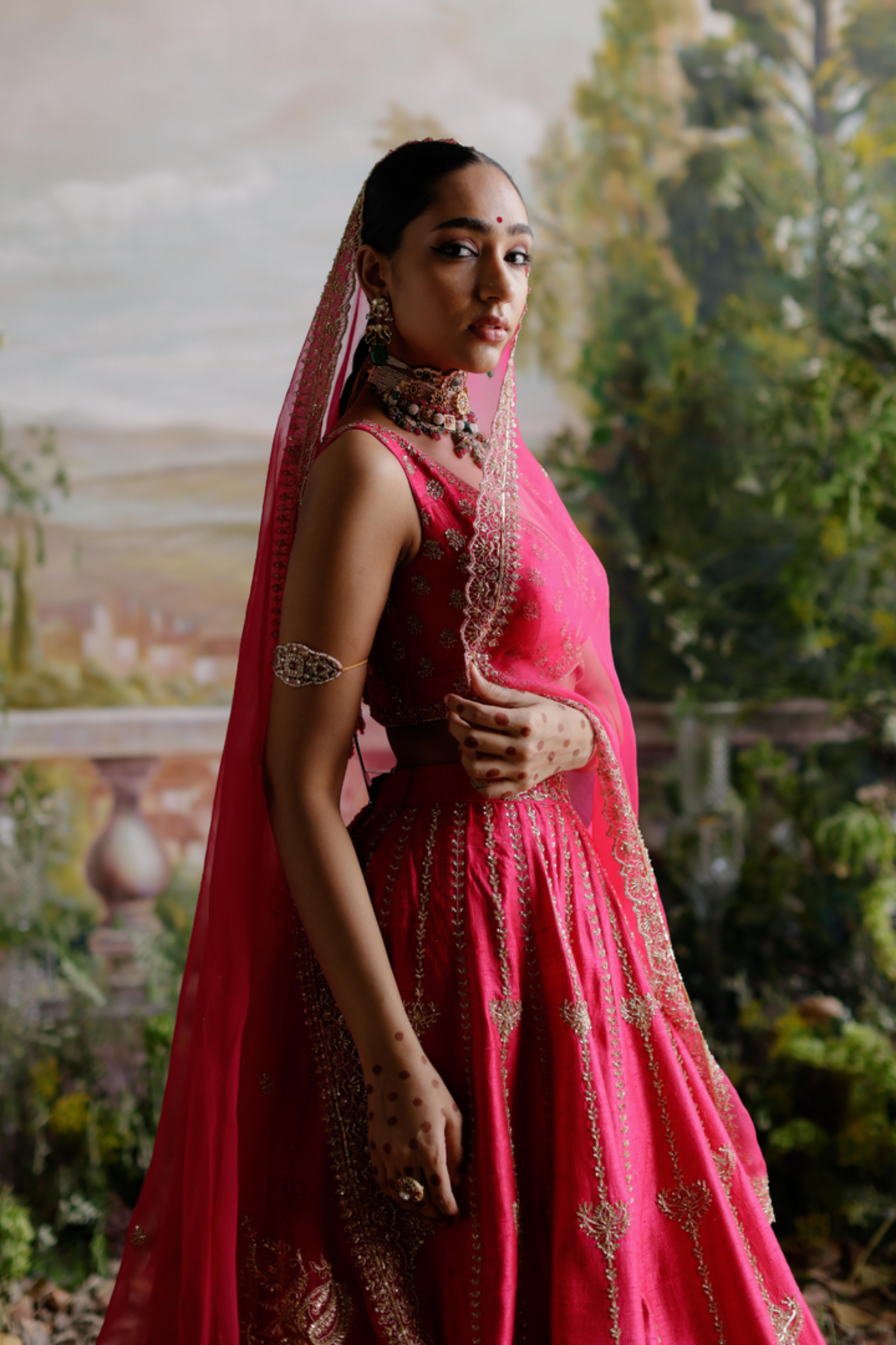 Hot Pink Lehenga Set