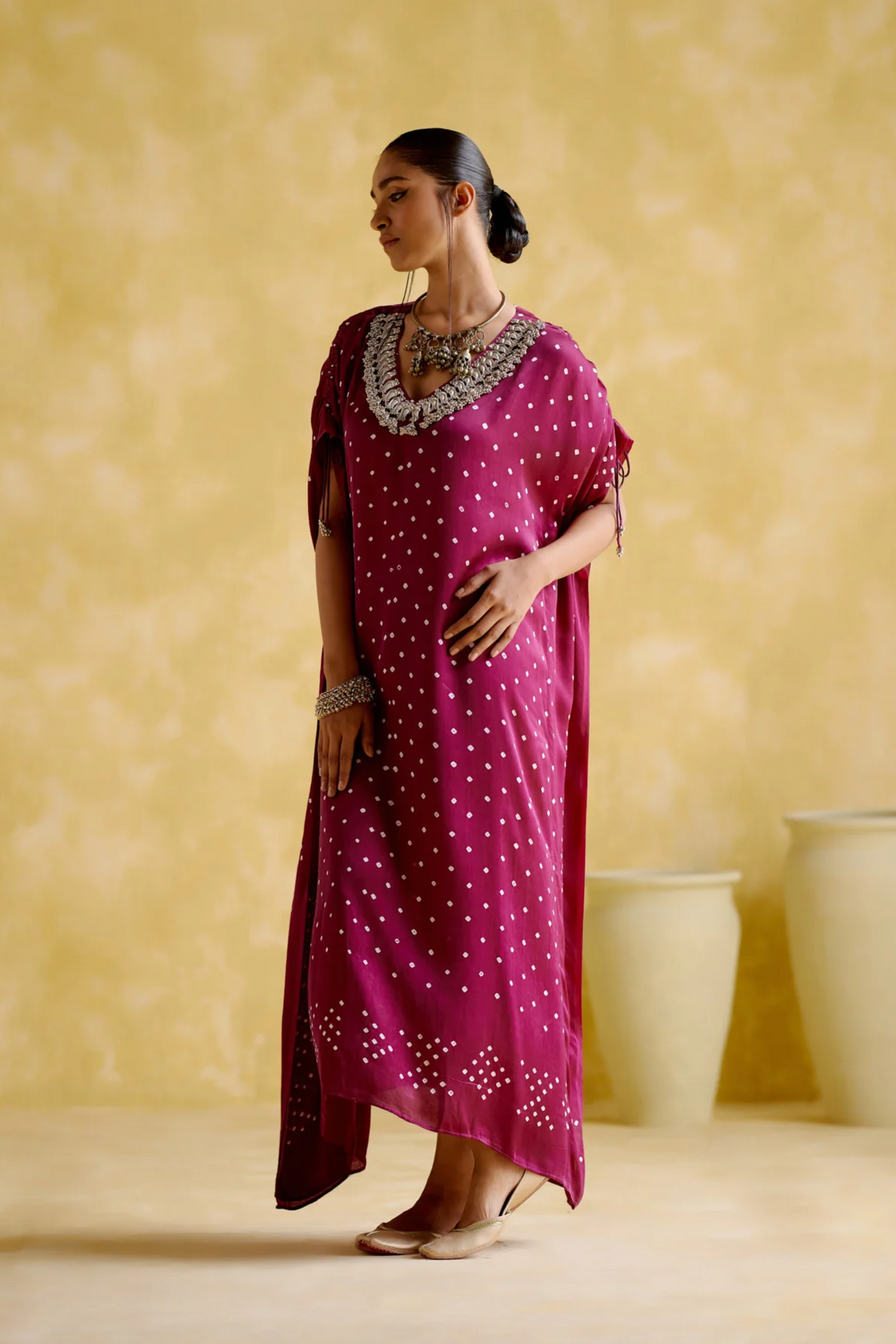 Dakshayani Purple Kaftan