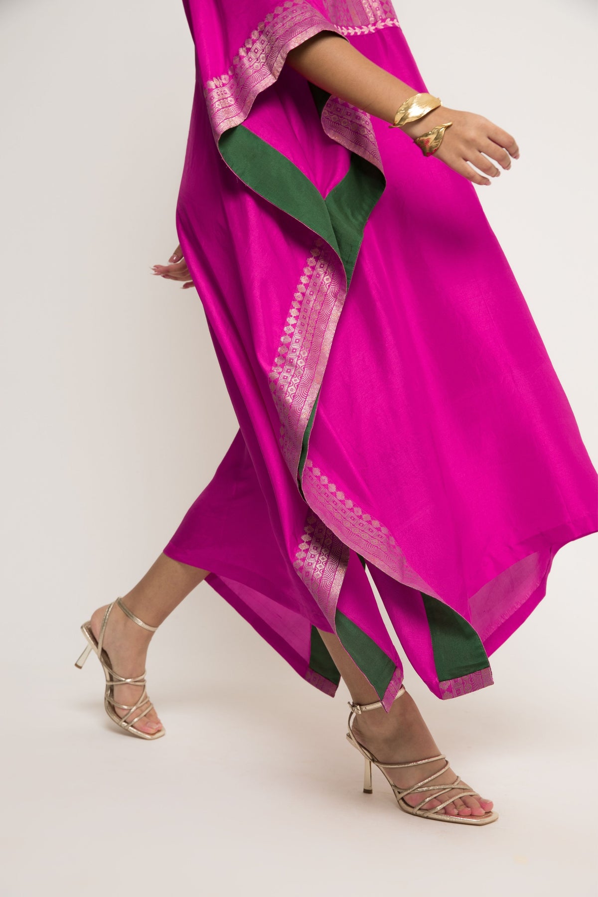 Siya Silk Pink Kaftan