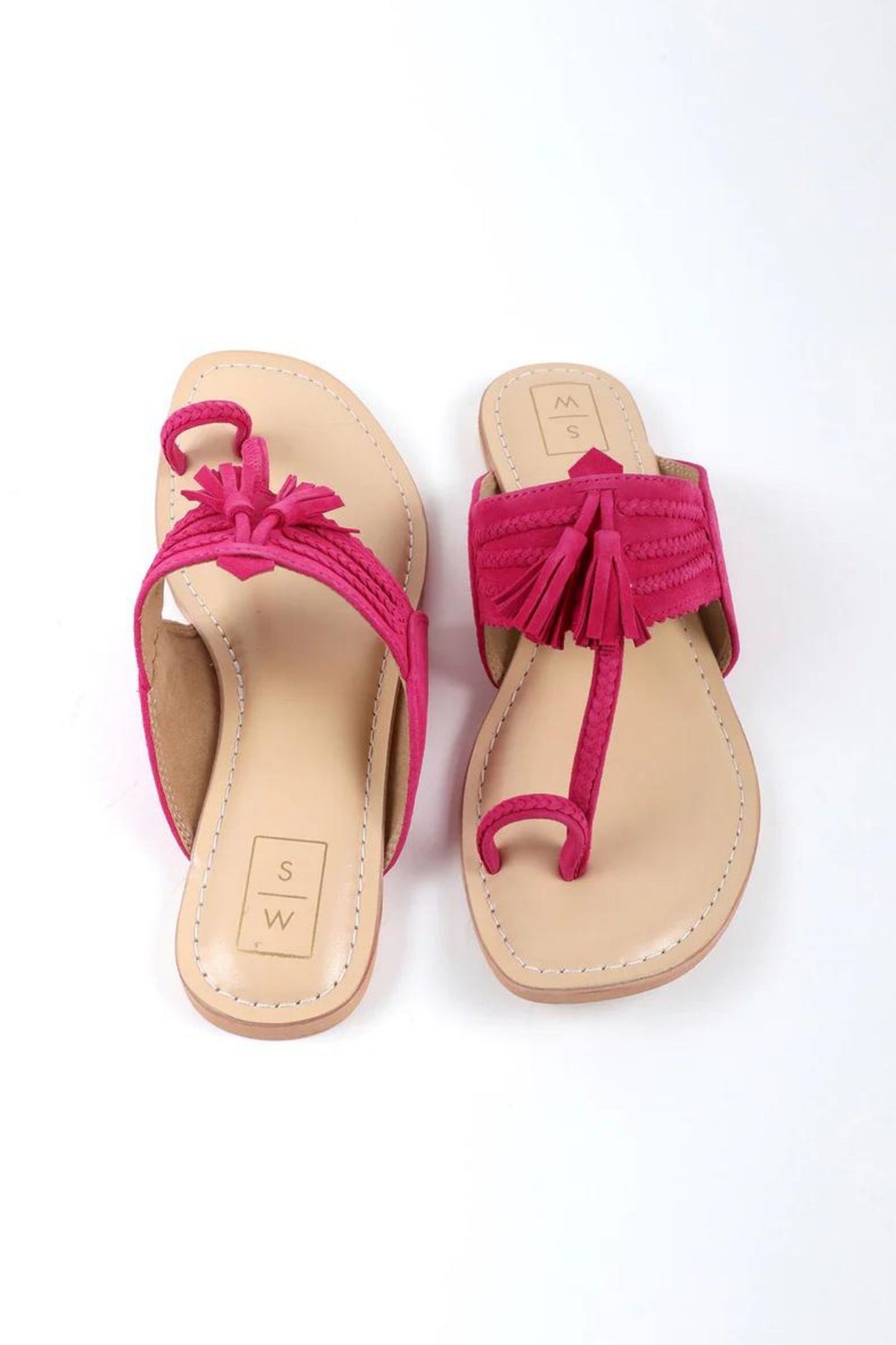 Fushsia Kolhapuri Sandals