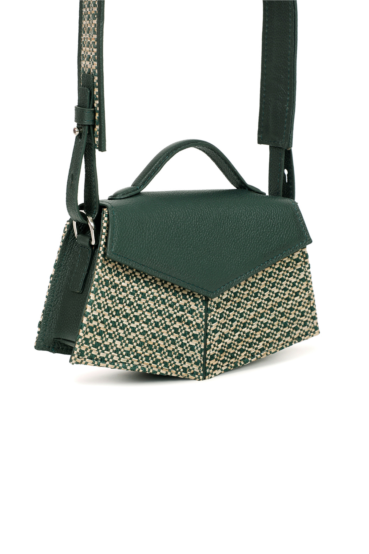 Kendal Raffia Teal Handbag