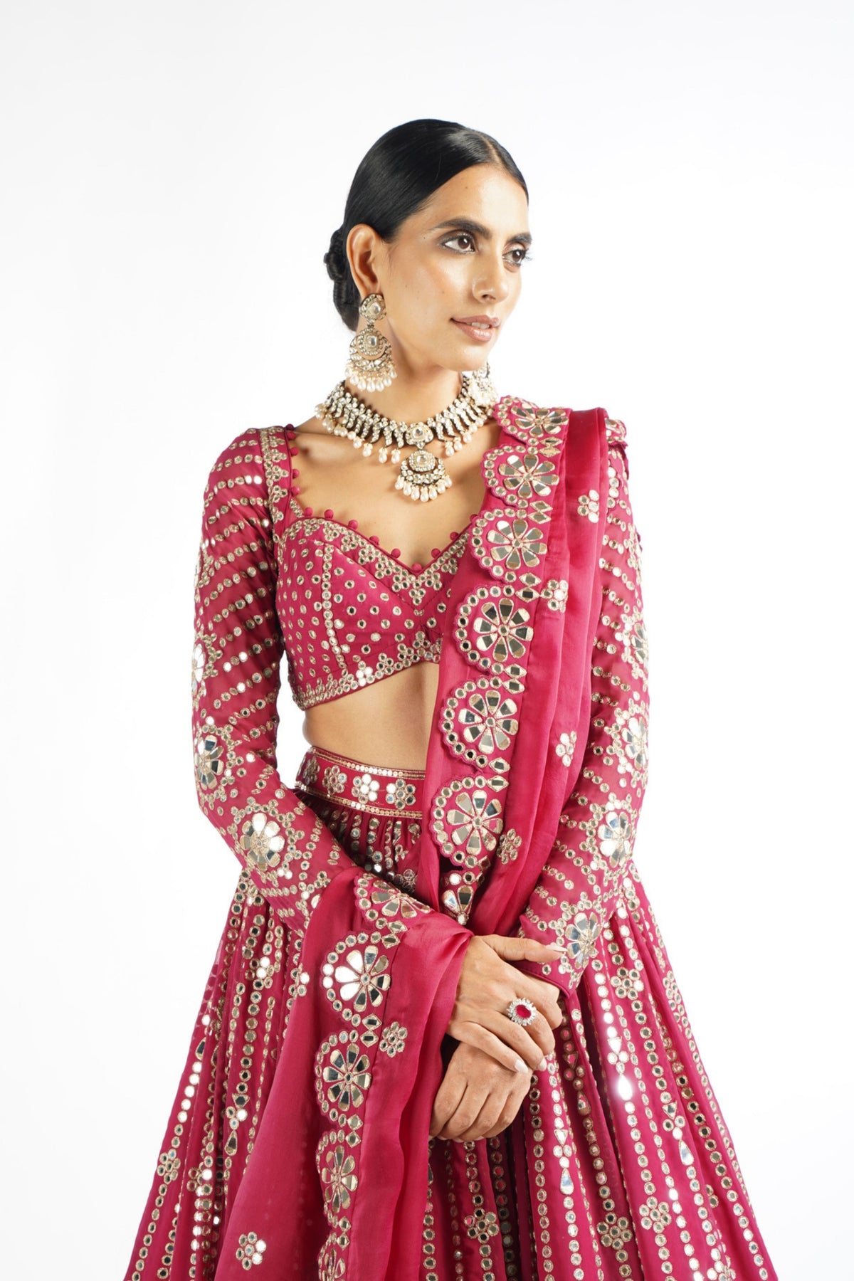 Mellow Wine Lehenga Set